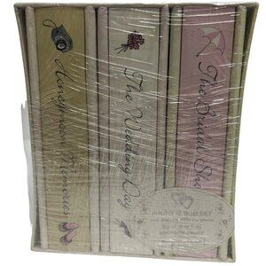 Sheffield House Wedding Photo 3 Album Gift Box Set Bridal Honeymoon Memories New